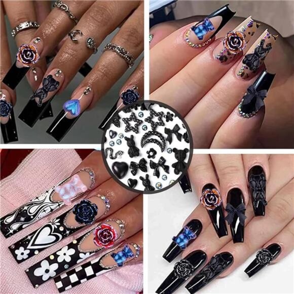 110 Pieces 3D Nail Charms for Acrylic Nails - Picture 1 of 7